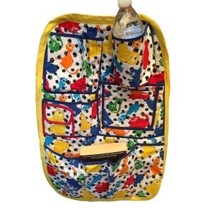 Car Seat Organizer Kitty Cat Over the Seat Organizer Handmade